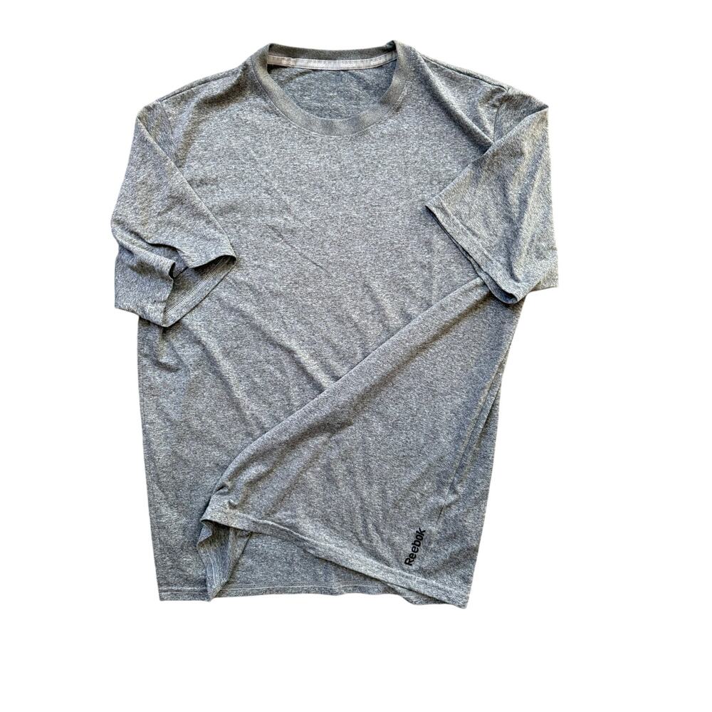 Reebok Shirt Activewear Performance Tee Mens Medium Gray Heather